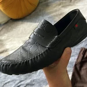 Mens Gucci Loafers - size 8 1/2 - fits my 10 1/2 foot. Great condition. gucci horsebit loafers mens products for sale | eBay main image 4